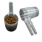 Transparent Pet Food Measuring Spoon with Accurate Capacity Scale