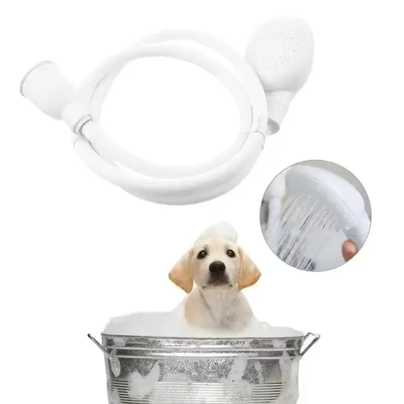 Pet Shower Head 1.3M Portable Sink Hose, Compatible with Various Faucets, Pet Cleaning and Grooming Tool, Paw Washer, Essential Pet Care Supplies