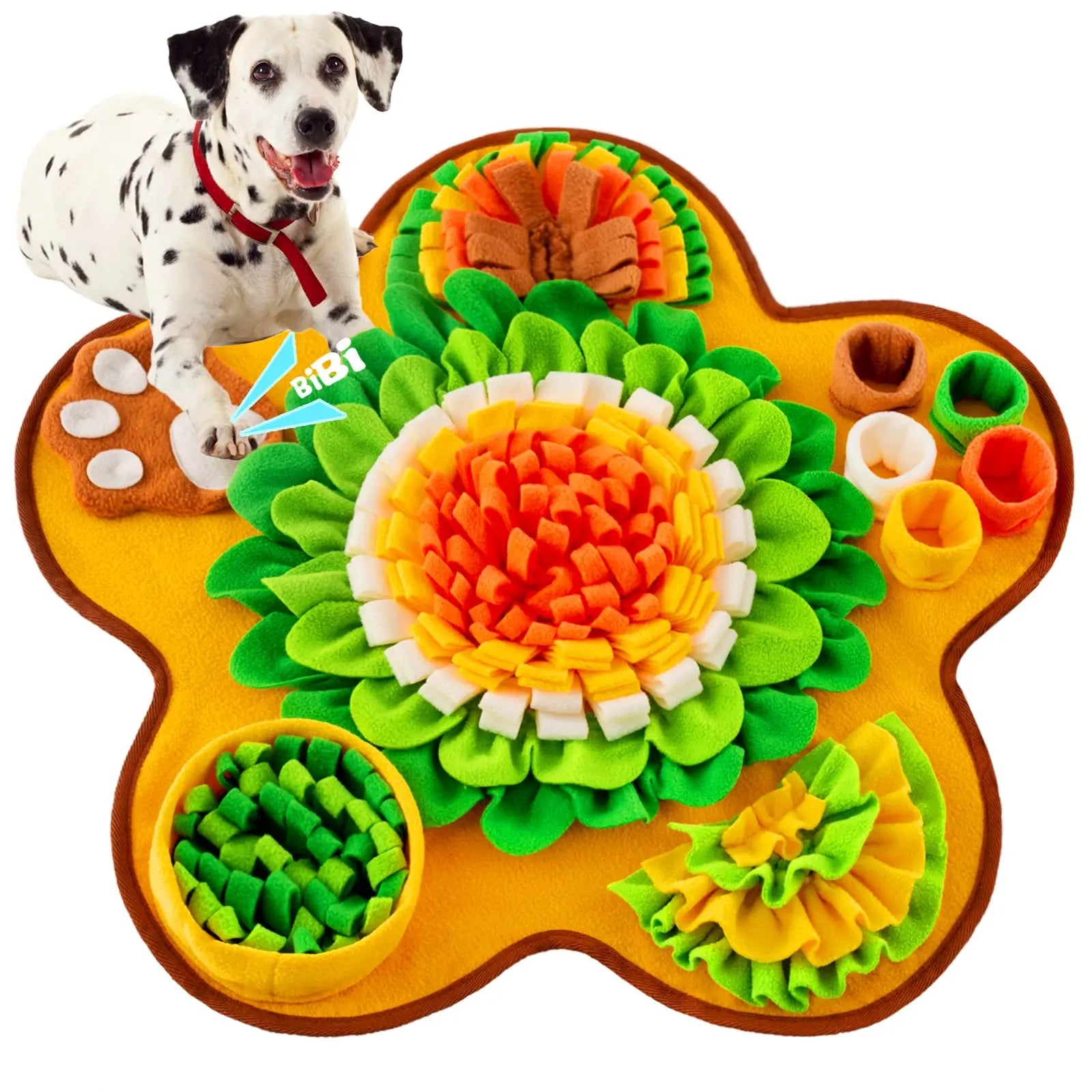 Dog Snuffle Mat Slow Feeder Toy – Interactive Treat Puzzle for Dogs, Reduce Anxiety & Boredom, Mental Stimulation Training Mat for Small Medium Dogs