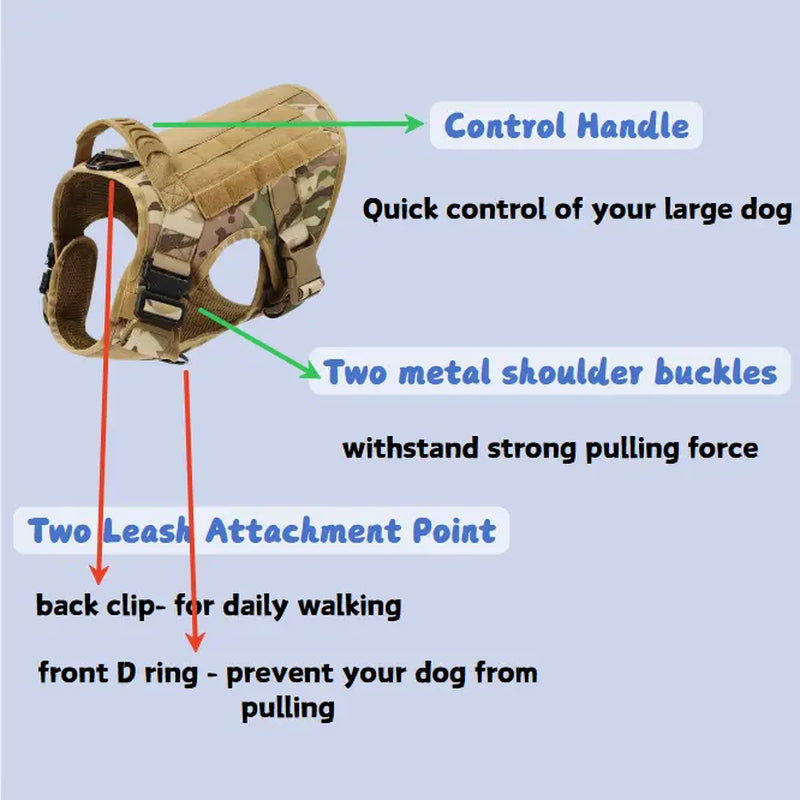 CWV No Pull Dog Harness and Leash Combo with 12 Patches,#Summerwins #Dealsforyoudays, Adjustable Safety Harness – Soft Padded, Easy on & off – Dog Walking & Training, for Medium Large Dogs #Outdoorfun Dog Accessories