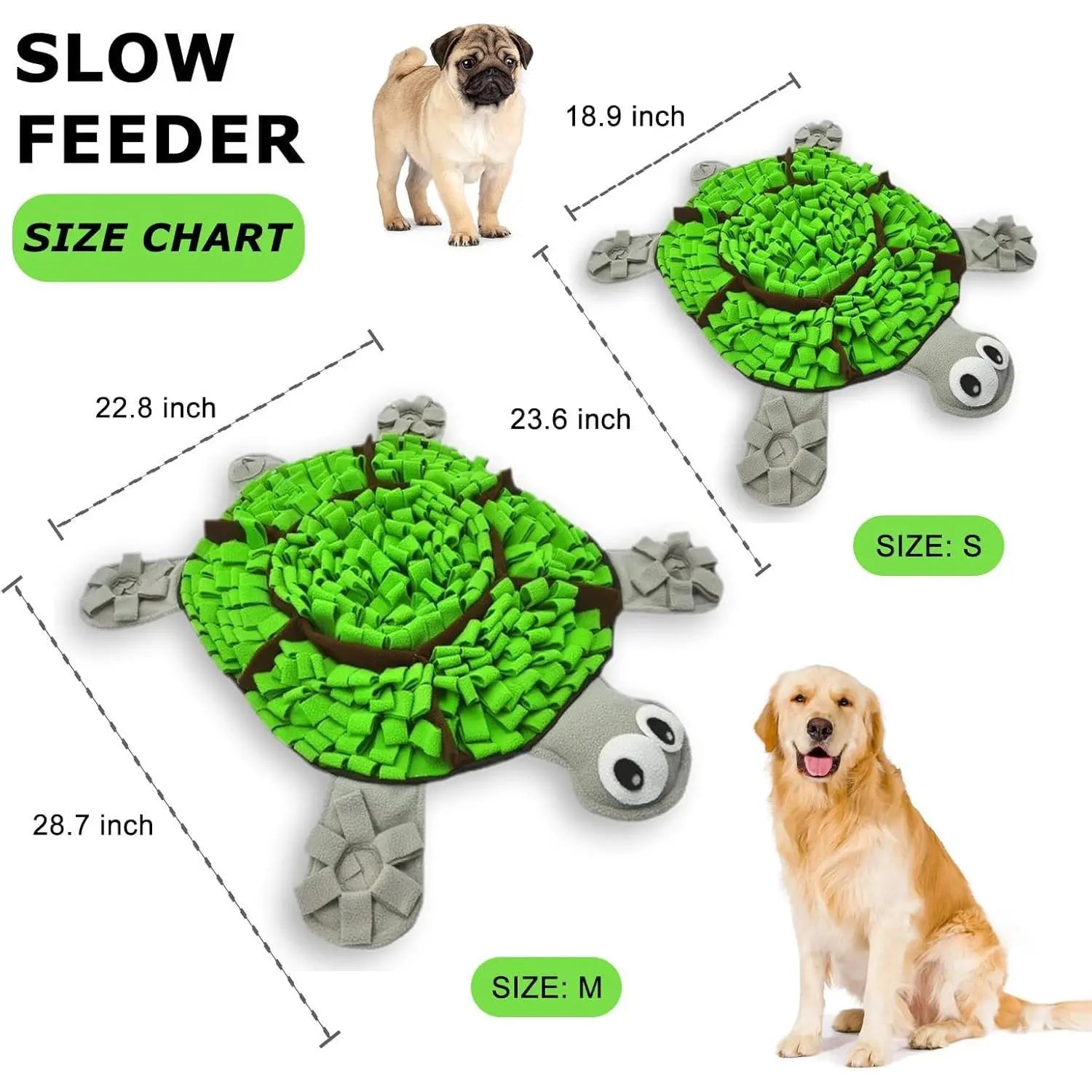 Dog Snuffle Mat Slow Feeder Toy – Interactive Treat Puzzle for Dogs, Reduce Anxiety & Boredom, Mental Stimulation Training Mat for Small Medium Dogs