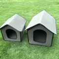 Waterproof Foldable Pet Shelter Medium Outdoor Dog House Grey