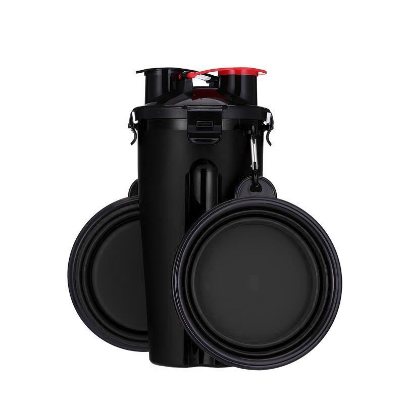 2 in 1 Pet Water Bottle Dispenser Portable Dog Cat Travel Bowl