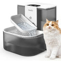 Automatic Cat Water Fountain ,No Filter,4.5L+2L，Ceramic Bowl, Timed 3/6/9H & 80/100/120Ml Control, Clean Water System, Ultra Quiet