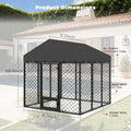 [Summervibes]Maison BACKYARDS Large Size Walk-In Wire Mesh Outdoor Dog Kennel, Anti-Rust Steel Enclosure with Secure Double Locks, Uv-Resistant Waterproof Roof Cover, Weatherproofing for Large Dogs (2-3 Packages Delivery) Tiktokshopspringglowup,Summervibe