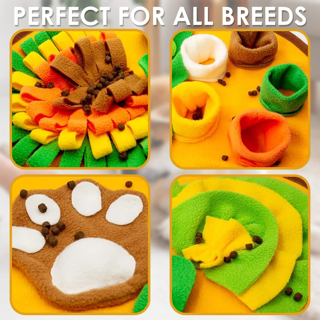Dog Snuffle Mat Slow Feeder Toy – Interactive Treat Puzzle for Dogs, Reduce Anxiety & Boredom, Mental Stimulation Training Mat for Small Medium Dogs