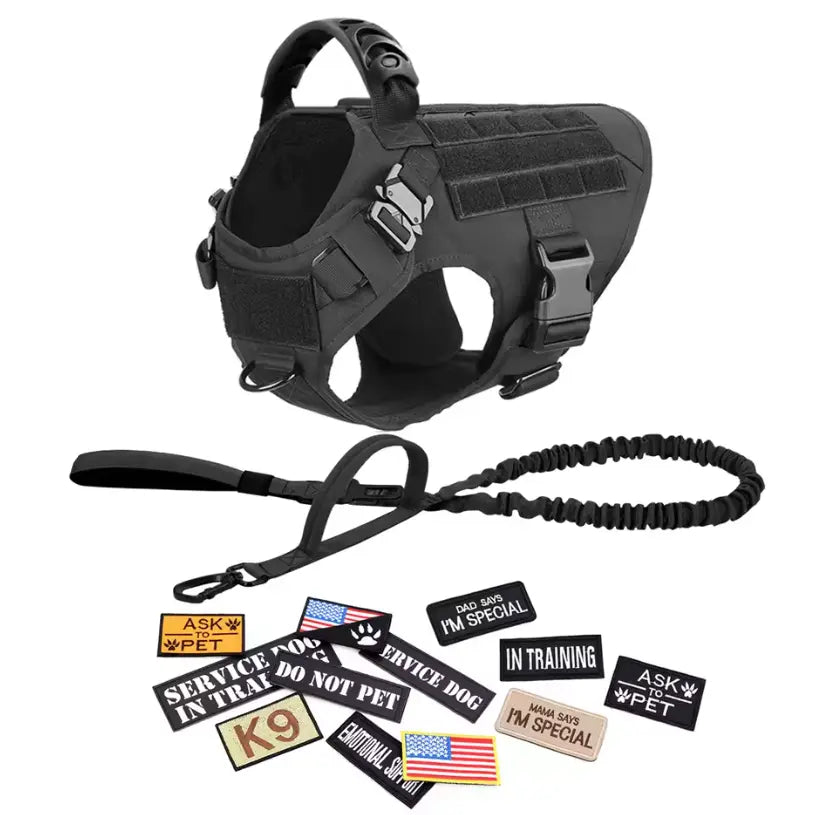 CWV No Pull Dog Harness and Leash Combo with 12 Patches,#Summerwins #Dealsforyoudays, Adjustable Safety Harness – Soft Padded, Easy on & off – Dog Walking & Training, for Medium Large Dogs #Outdoorfun Dog Accessories