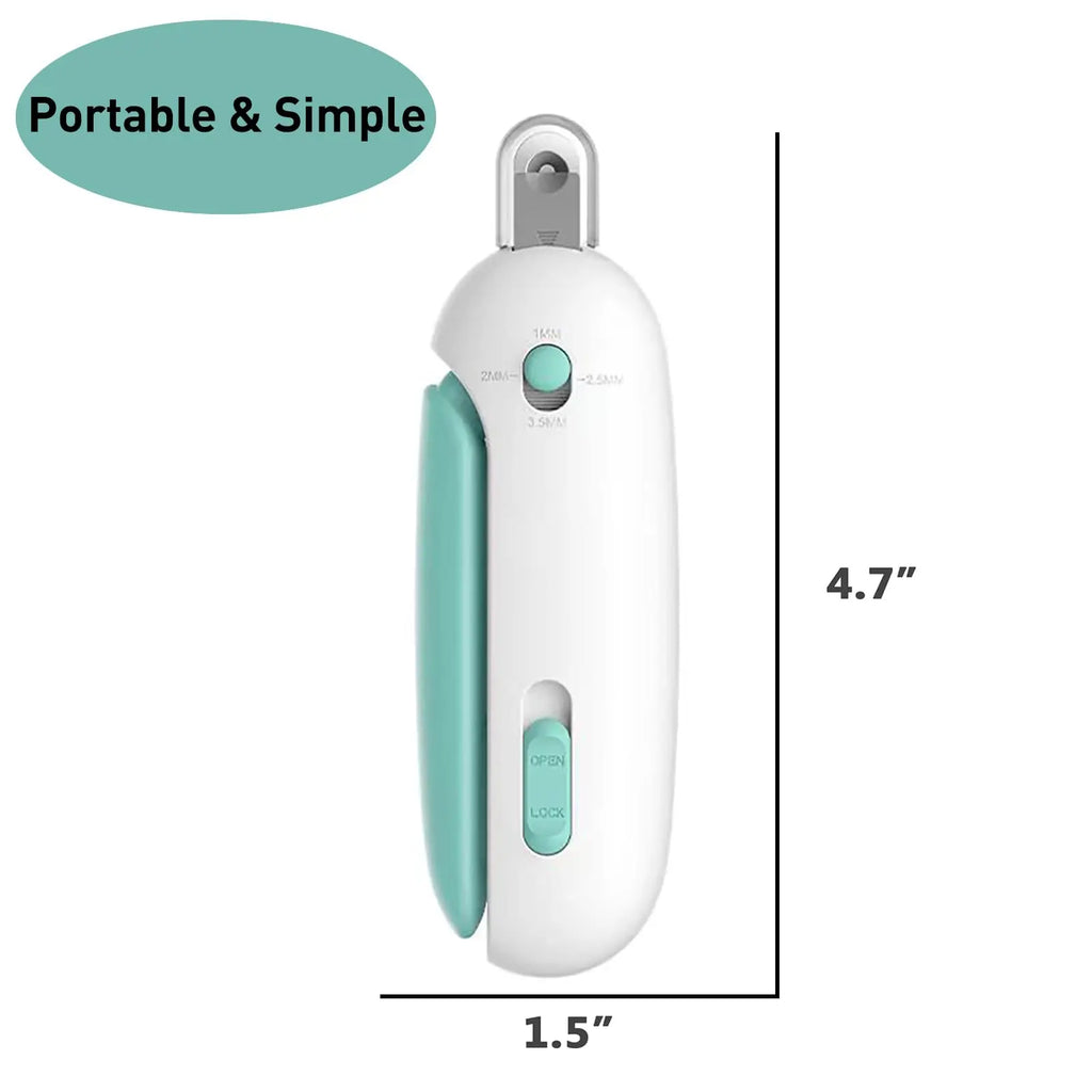 Cat Nail Clipper | Cat Nail Trimmer with Clipping Debris Storage, Adjustable Sizes, Hidden Nail File, round Hole Blade for Injury-Free Grooming Tool for Pets