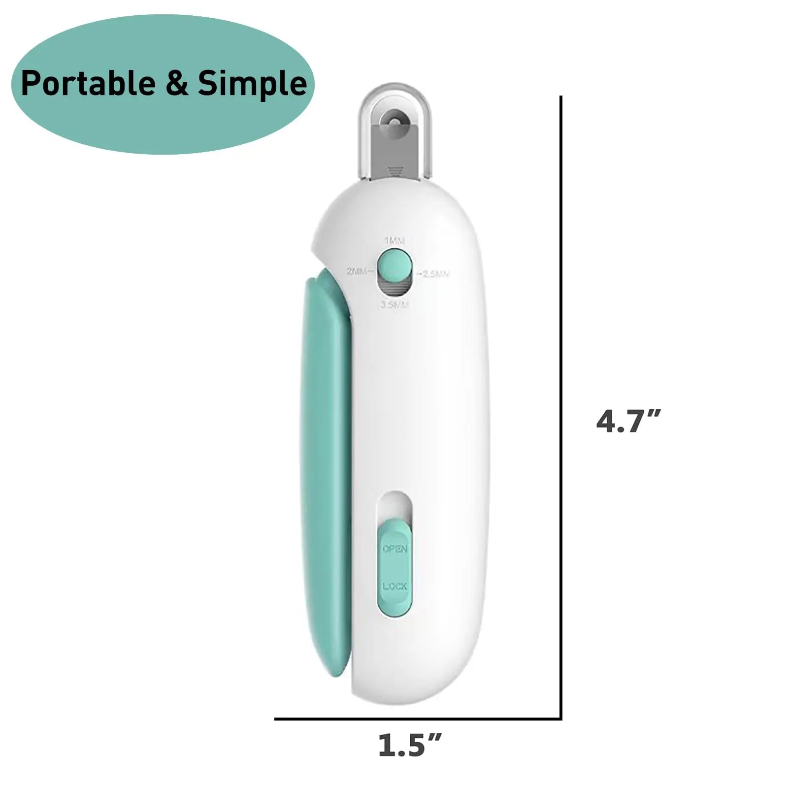 Cat Nail Clipper | Cat Nail Trimmer with Clipping Debris Storage, Adjustable Sizes, Hidden Nail File, round Hole Blade for Injury-Free Grooming Tool for Pets