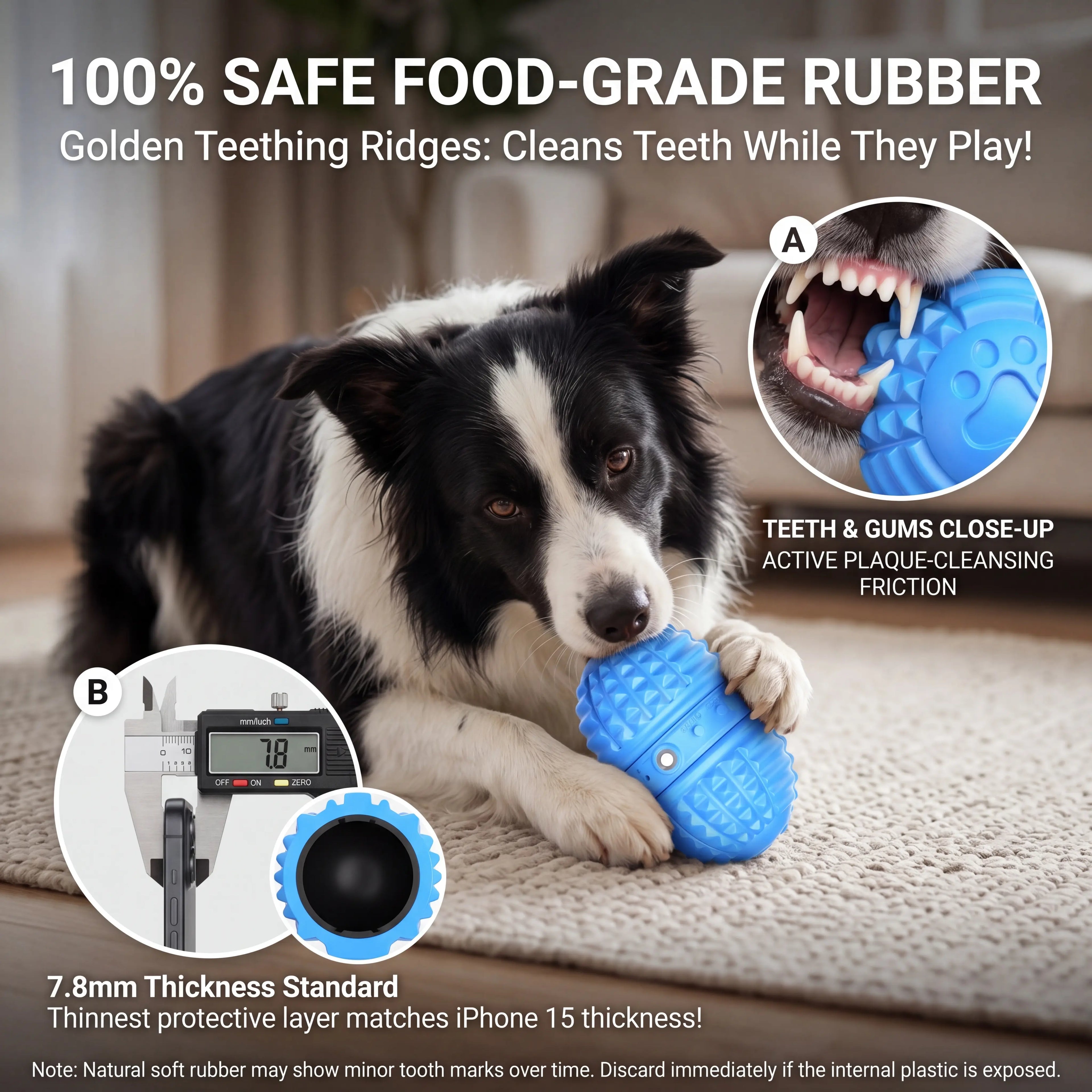 Smart Dog Toy Interactive Automatic Moving Ball Dual Motor Rolling Voice Recording Motion Activated Water Resistant Rechargeable Pet Toy with Rope for Small Medium Dogs Indoor Active Play Boredom Busting
