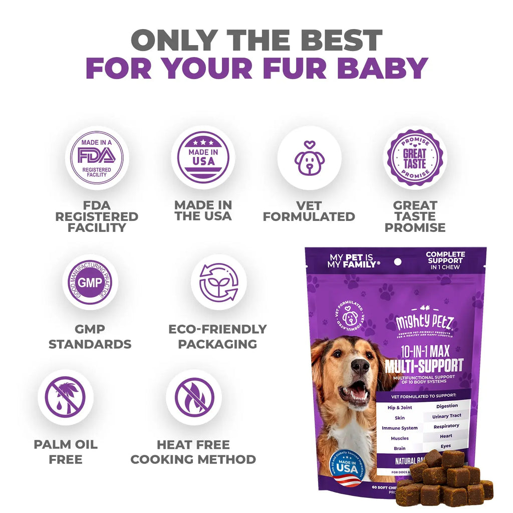 10-In-1 MAX Multivitamin for Dogs - Supports Overall Health