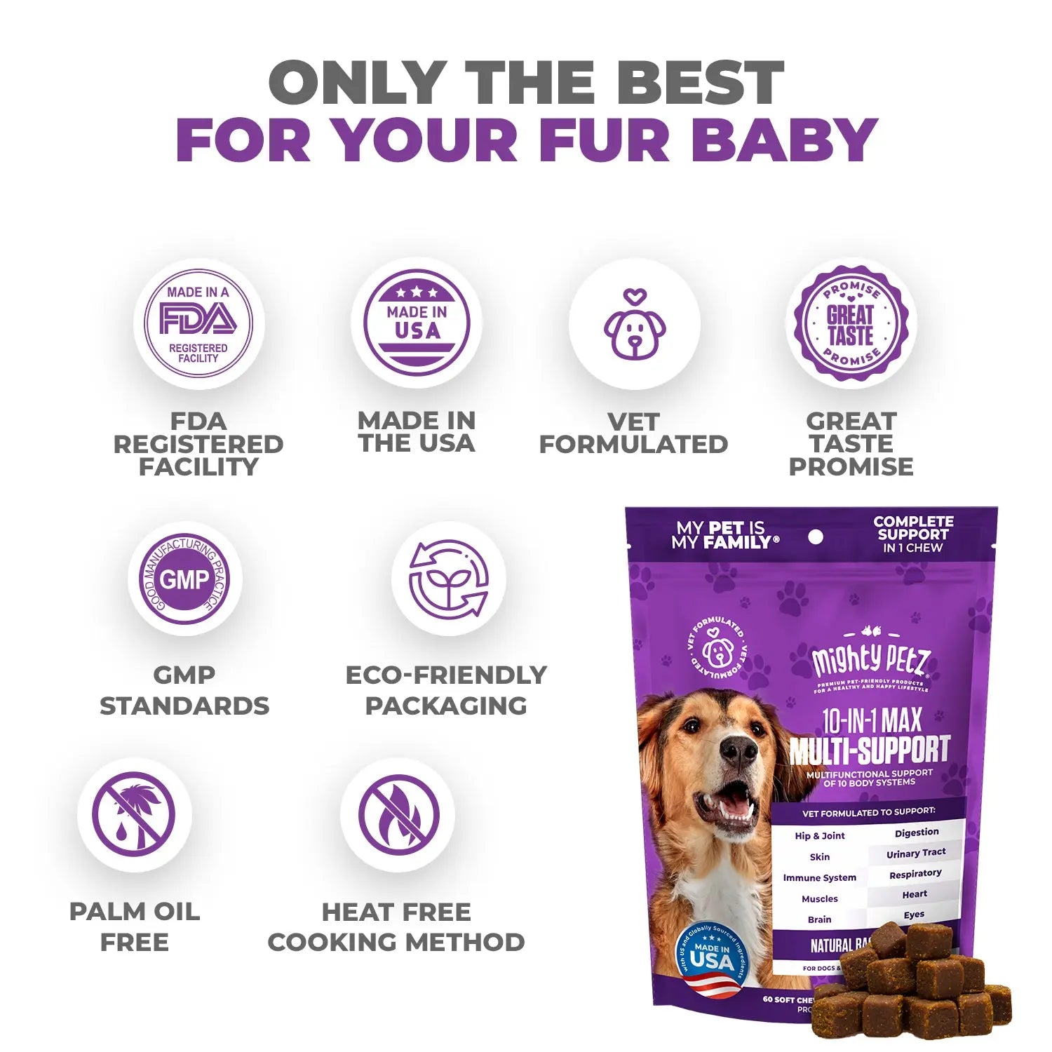 10-In-1 MAX Multivitamin for Dogs - Supports Overall Health