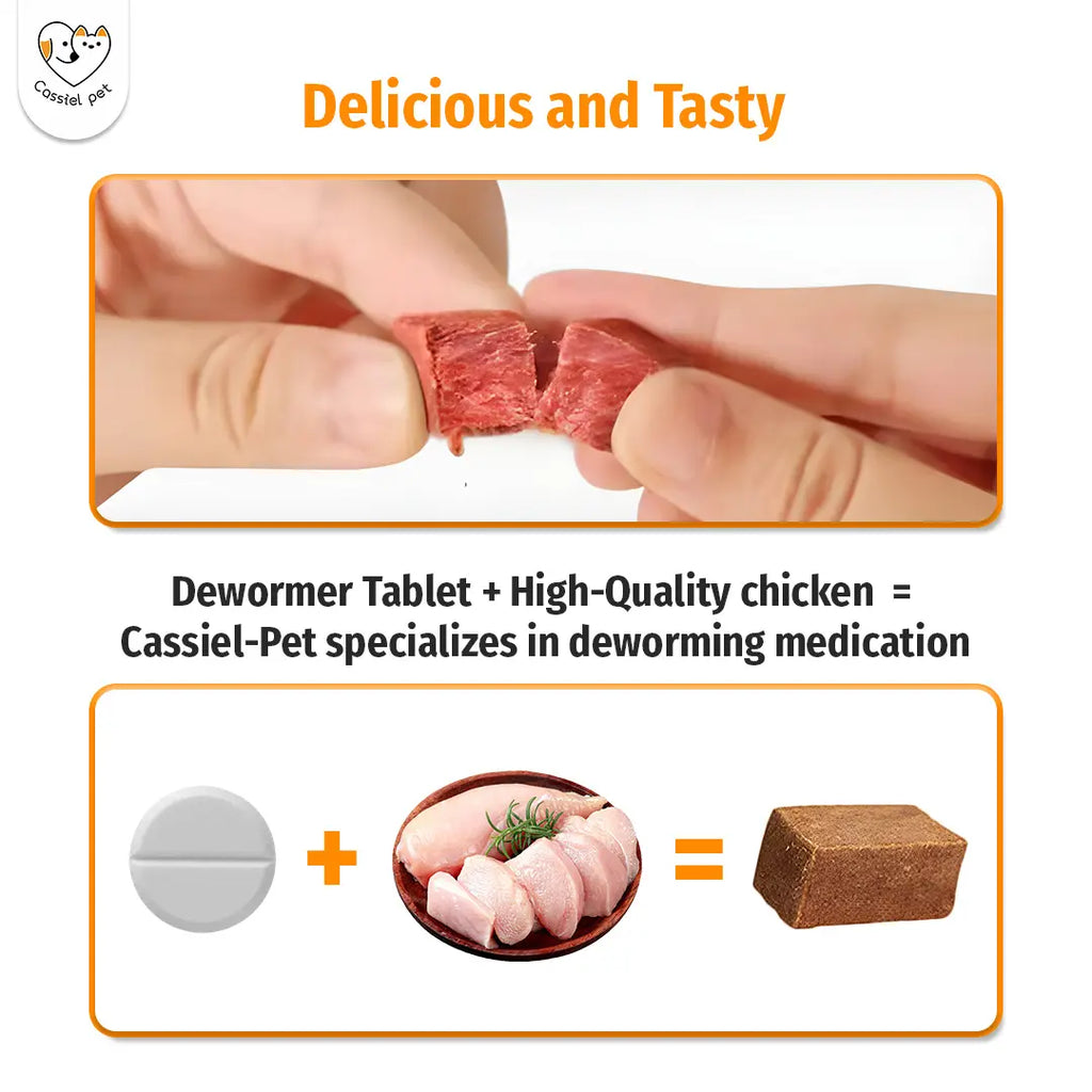 Cassiel Pet Natural Dog Chews - Herbal Formula, Chicken Flavor, Supports Digestive Comfort, Skin & Coat Care, Immune Support, Easy to Feed,