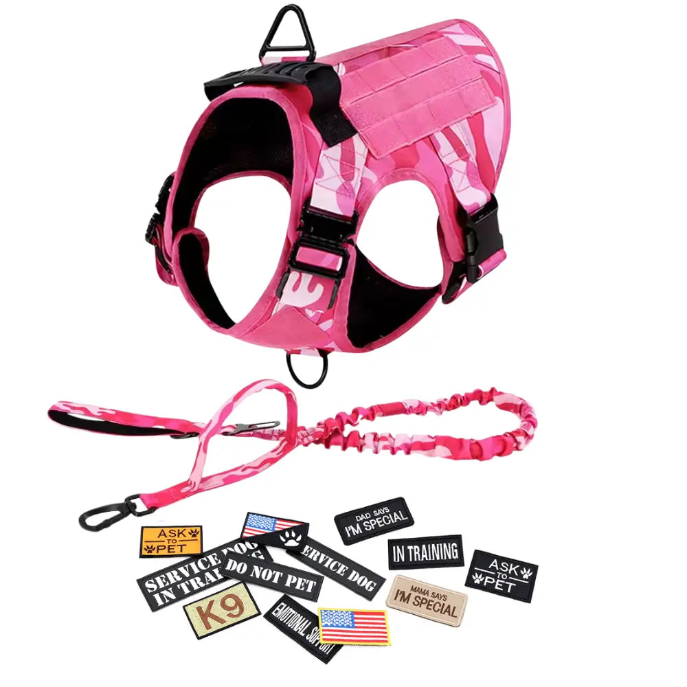 CWV No Pull Dog Harness and Leash Combo with 12 Patches,#Summerwins #Dealsforyoudays, Adjustable Safety Harness – Soft Padded, Easy on & off – Dog Walking & Training, for Medium Large Dogs #Outdoorfun Dog Accessories