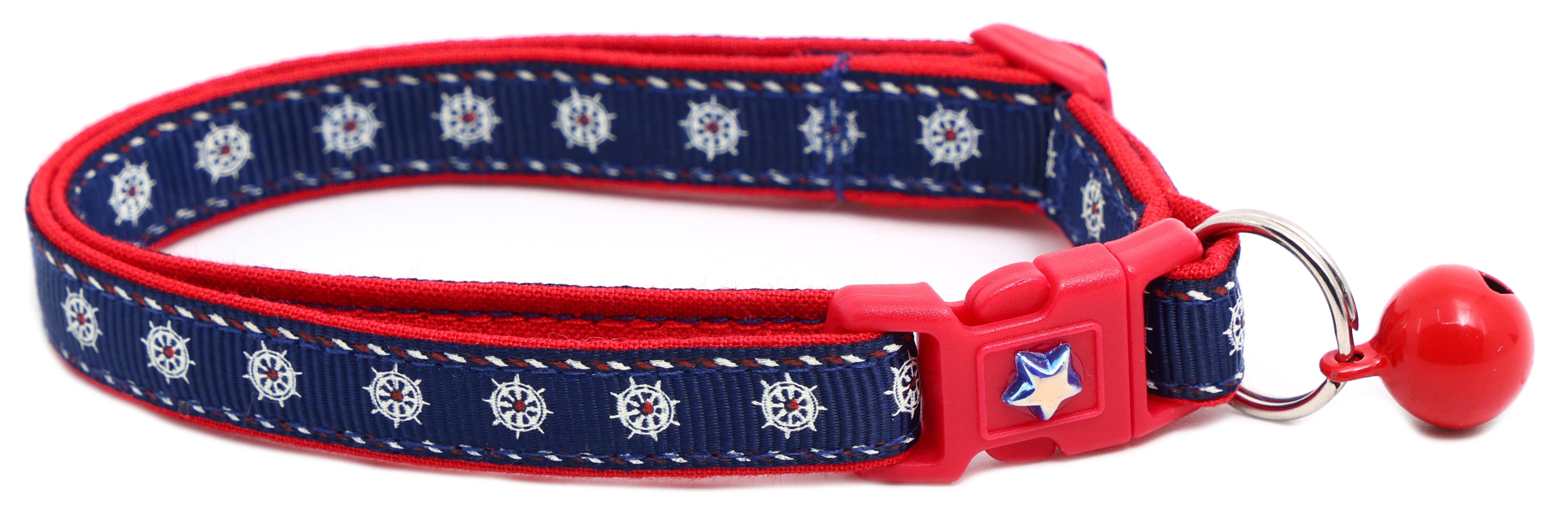 Ships Wheels Breakaway Cat Collar-1