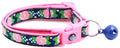 Pink Carnations on Navy Cat Collar-5