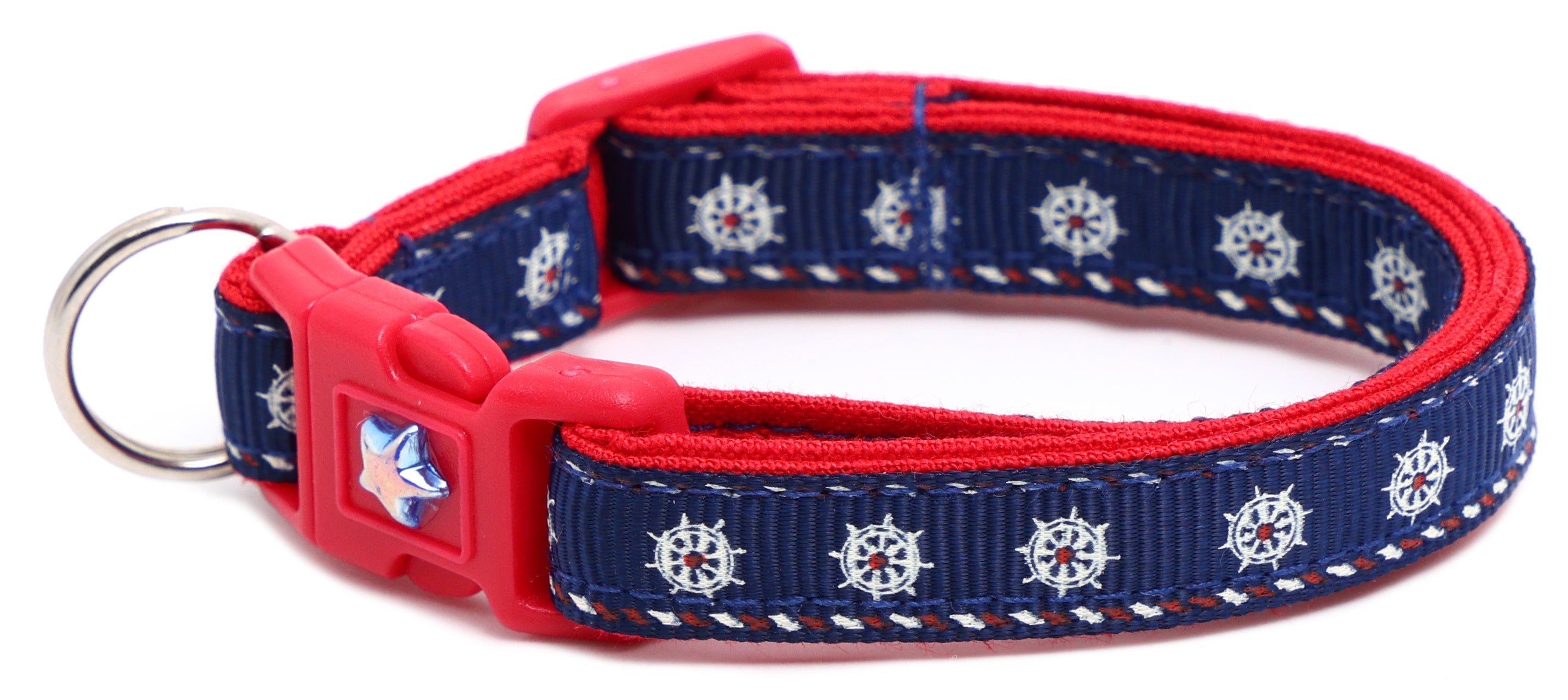 Ships Wheels Breakaway Cat Collar-16