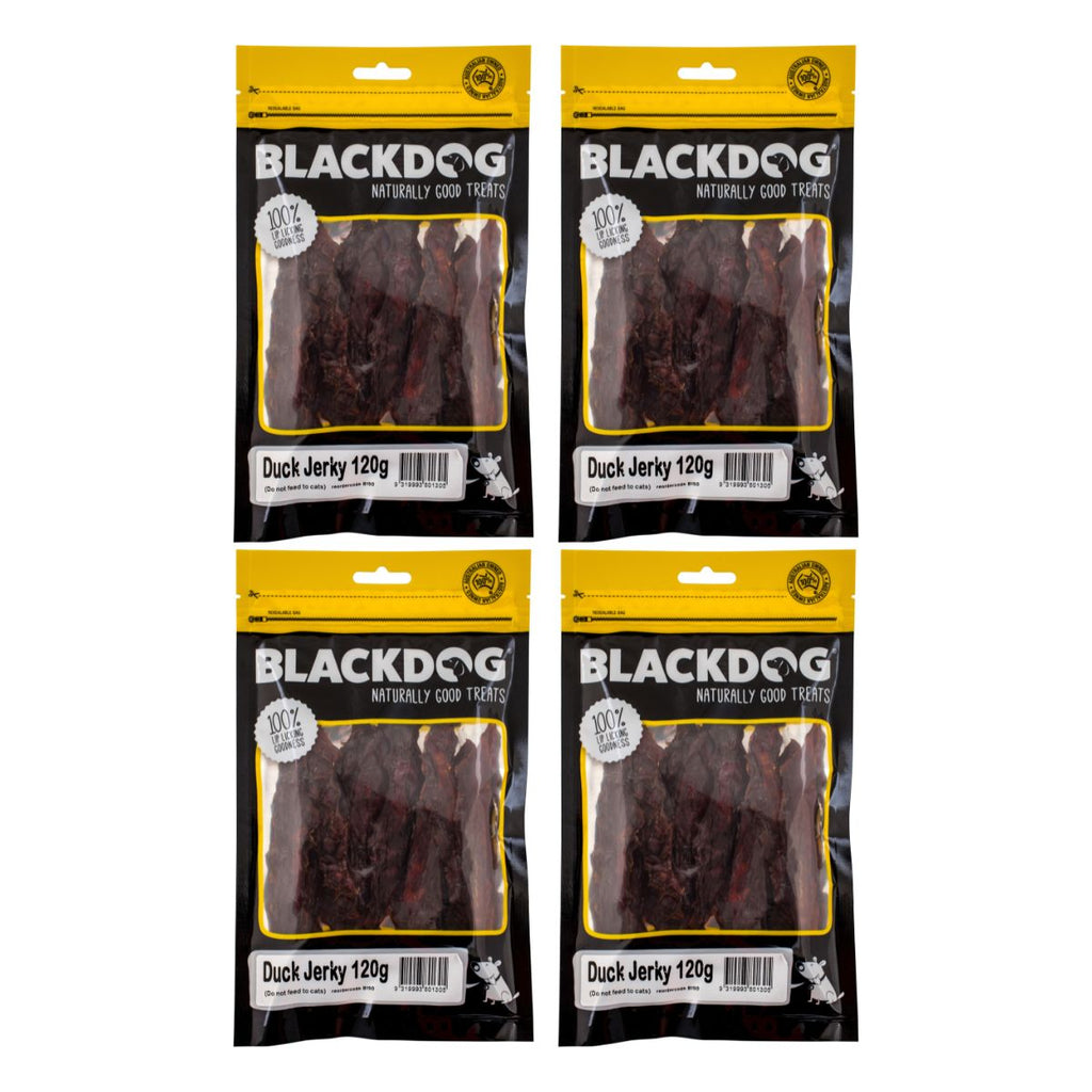 Blackdog Dog Treats Duck Jerkey 120g x4
