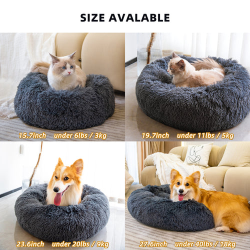 Pet Beds for Cats, Dog Bed Washable-Fluffy Dog Bed