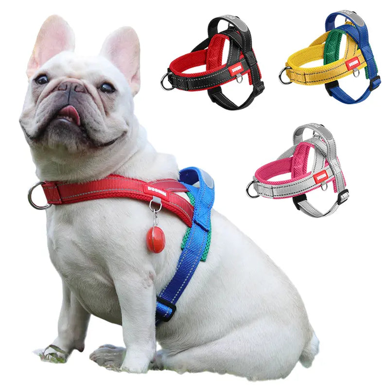 Y-Shaped Harness/Dog Leash, Vest-Style Protection, Soft and Breathable, Won'T Constrict the Neck, Leash for Small to Medium-Sized Dogs, Anti-Pull Design, Reflective, Suitable for All Sizes.