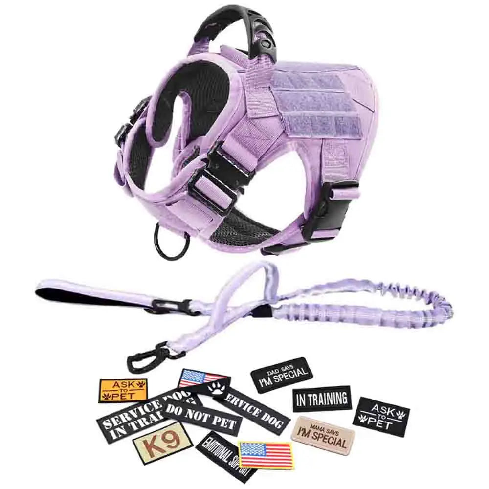 CWV No Pull Dog Harness and Leash Combo with 12 Patches,#Summerwins #Dealsforyoudays, Adjustable Safety Harness – Soft Padded, Easy on & off – Dog Walking & Training, for Medium Large Dogs #Outdoorfun Dog Accessories